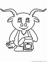 Color Goat Coloring Printable Pages Animals Library Clipart sketch template