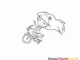 Coloring Bicycle sketch template