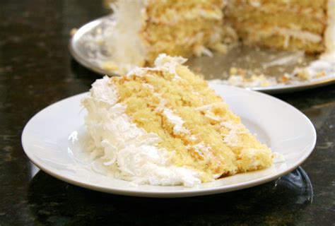 easy coconut cake recipe  fluffy frosting