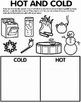 Cold Hot Coloring Worksheets Crayola Vs Things Pages Preschool Safety Weather Opposites Activities Kindergarten Worksheet Sorting Science Kids Color Temperature sketch template