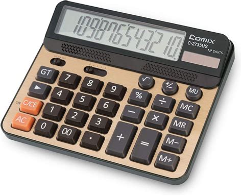 calculator  digits lcd display standard function desk calculators  large computer keys