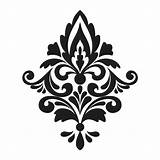 Damask Clipart Cliparts Library Flourish Clip sketch template