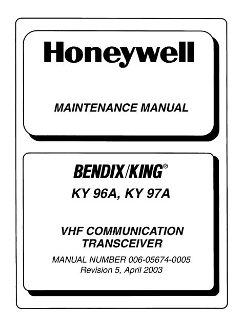 bendixking ky  maintenance manual   manualslib