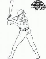 Coloring Baseball Pages Mlb Player Catcher Draw Logo Cardinals Softball Sox Red Drawing Field Printable Ravens Dodgers Mets Color Players sketch template