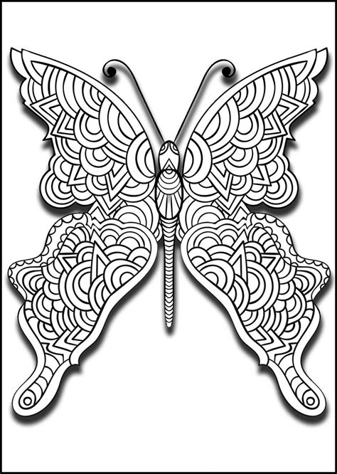 large print butterflies beautiful clear bold butterfly lines  pat