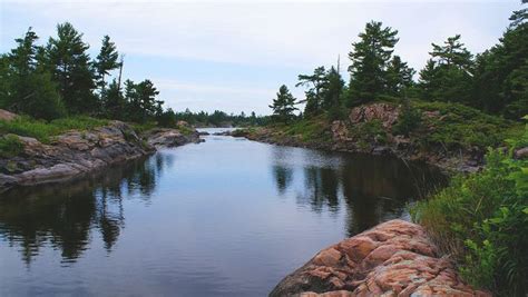french river  ontario  great canadian canoe trips hiking