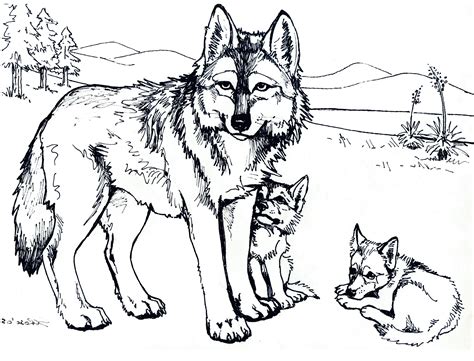 printable wolf coloring pages printable word searches
