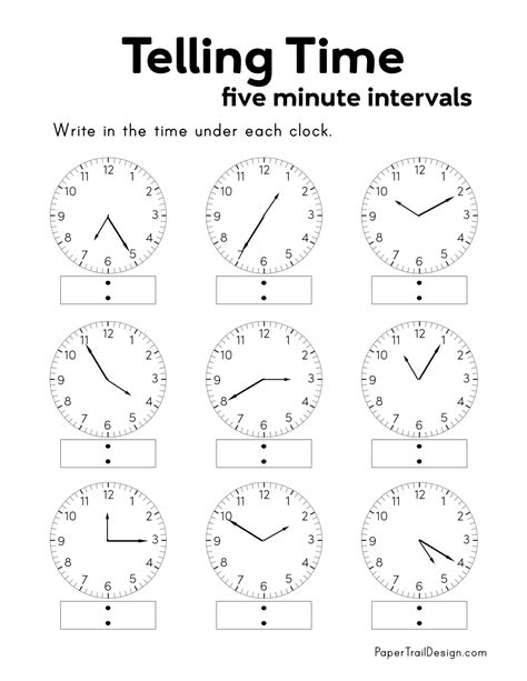 telling  time worksheets