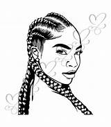 Coiffure Africaine Tresse Dessin Tresses Reine Princesse Trança Hairstyles sketch template