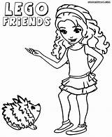 Lego Friends Coloring Pages Hello Animal Friend Printable Print Emma Book Color Comments Coloringhome Clipartmag Library Clipart sketch template