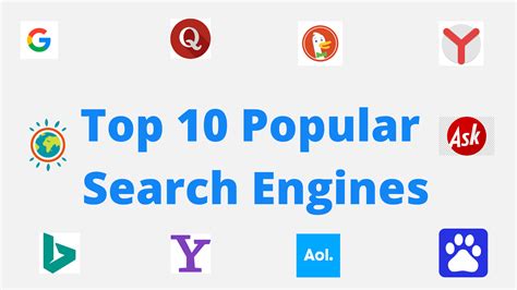 top  popular search engines  seopoojacom