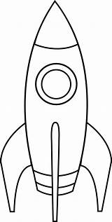 Ship Rocket Clipart Outline Clip Space Library sketch template