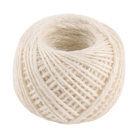 jute burlap ribbon twine rope cord string pack roll white mm