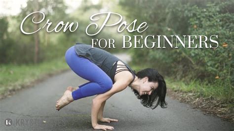 crow pose  beginners  minute yoga flow class youtube