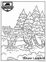 Leopard Coloring4free sketch template