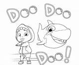 Cocomelon Coloring Pages Shark Printable Wonder Baby Kids Christmas Children sketch template