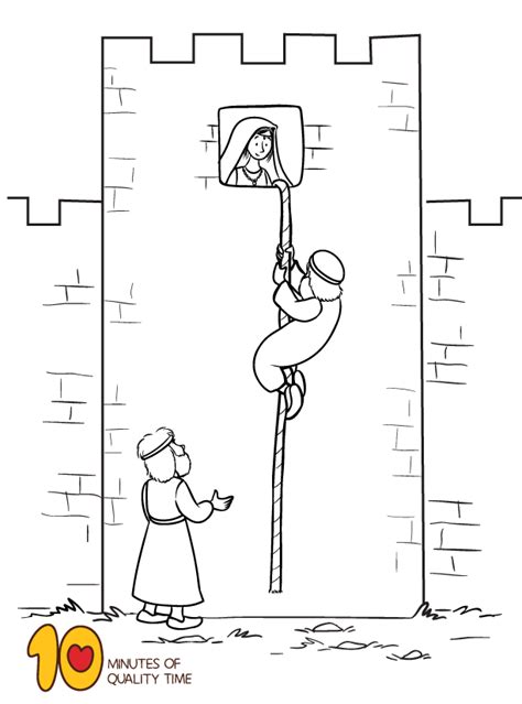 rahab coloring pages