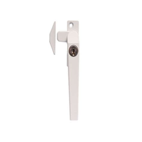 whitco window lock white series  rh casement fastener lockable  keeler hardware
