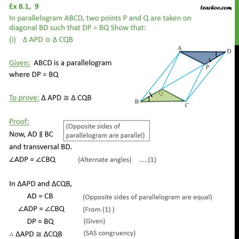 solve this 30 in the adjoining figure abcd is a parallelogram and x