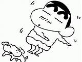 Mewarnai Sinchan Chan Shin Kartun Shinchan Nobita Tokoh Minion Doraemon Satu Salah Pasti sketch template
