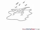 Puddle Coloring Pages Sheet Title sketch template