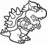 Bowser Dragon Coloring Pages sketch template