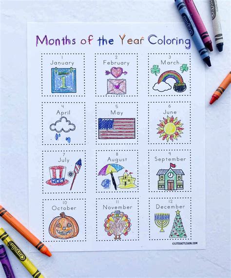 months   year worksheets   printables literacy learn