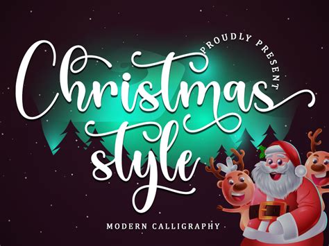 christmas style font   fonts