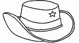 Hat Coloring Cowboy Pages Cowgirl Police Drawing Sheriff Badge Clipart Kids Coloing Color Easy Cliparts Getcolorings Clip Printable Line Library sketch template