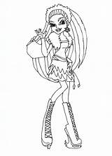 Clawdeen Abbey Bominable Claudine Draculaura Nile sketch template