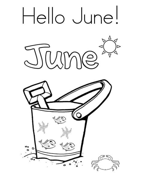 june coloring pages  printable