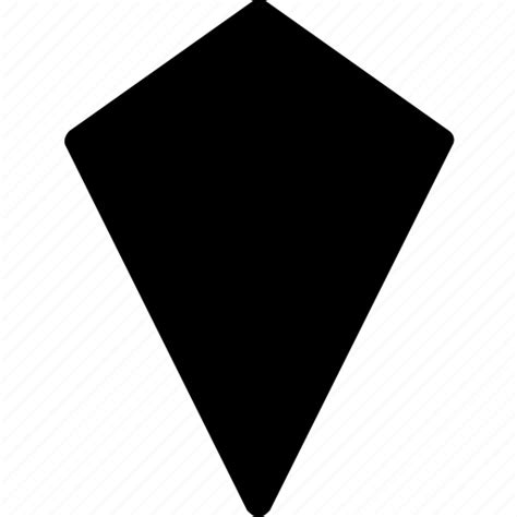 basic geometrical kids kite shape icon   iconfinder