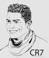 Ronaldo Cristiano Pages Coloring Coloringpagesonly sketch template