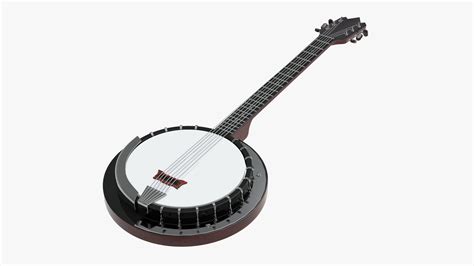 musical instrument banjo model turbosquid