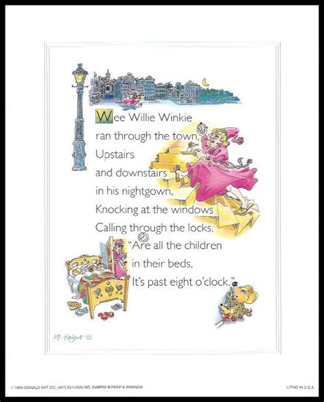 nursery rhymes wee willie winkie print size