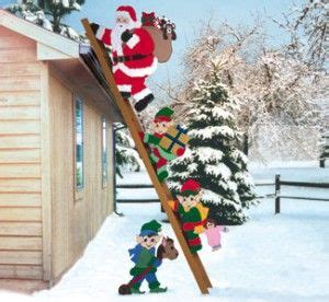 cyd climbing claus elves pattern christmas yard