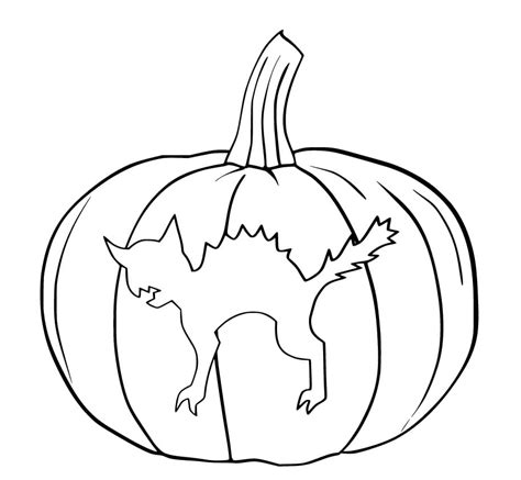 halloween cat pattern coloring page  printable coloring pages