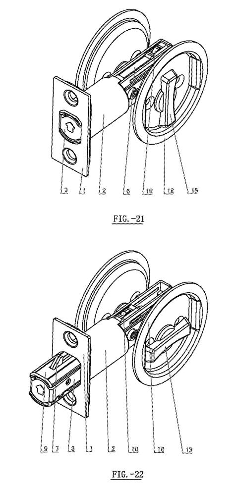 patent  door latch assembly google patents
