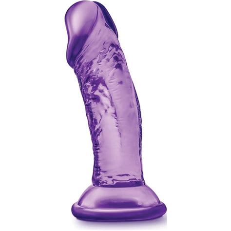 b yours sweet n small 4 dildo with suction cup purple sex toys