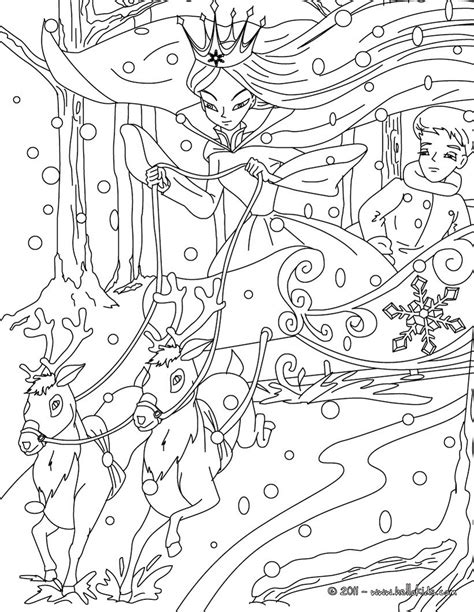 snow queen coloring pages   print
