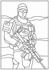 Coloring Special Military Army Heavily sketch template