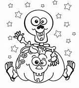 Coloring Halloween Skeleton Pages Pumpkin Kids Print Scary Printable Silly Color Skeletons Tick Treat Sheet Happy Face Minion Worksheets Size sketch template
