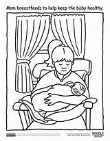 Breastfeeding Coloring Pages Resources Baby Newfoundland Getcolorings Drawing Teache Getdrawings sketch template