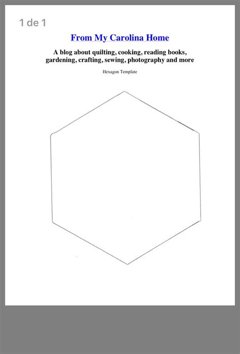 hexagon template quilting
