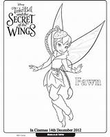 Tinkerbell Coloring Pages Fairy Winter Periwinkle Bell Tinker Colouring Disney Fairies Kids Fawn Hollow Wings Secret Pixie Movie Printables Printable sketch template