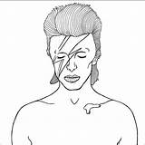 David Bowie Coloring Pages Getdrawings Instagram sketch template