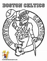 Coloring Celtics Boston Pages Basketball Logo Nba Printable Chicago Sheets Jersey Drawing Color Teams Ncaa Players Bulls Kids Print Duke sketch template