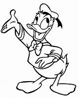 Duck Donald Coloring Pages Printable Print Kids Disney Sheet sketch template