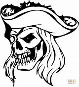 Pirate Coloring Skull Pages Printable Undead Template Clipart Zombie Pirates Flag Sticker Supercoloring Decals Clip Hat Stickers Skulls Car Decal sketch template