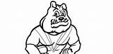 Bulldogs Nrl Mascots sketch template